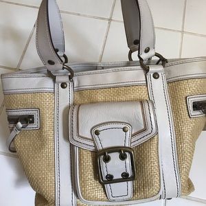 Coach straw purse